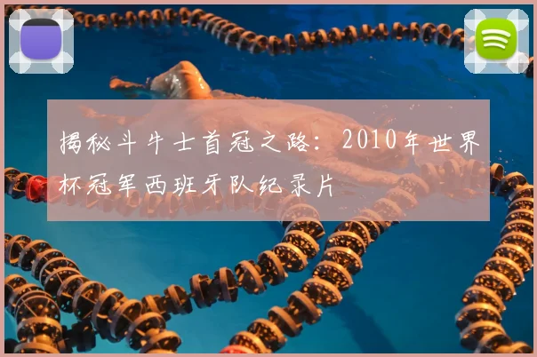 揭秘斗牛士首冠之路：2010年世界杯冠军西班牙队纪录片